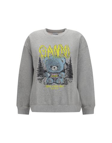 [해외직구][K68]가니 A1060092 920 여성 스웨트셔츠 맨투맨 후드 스웻셔츠 Isoli Teddy Forest Sweatshirt
