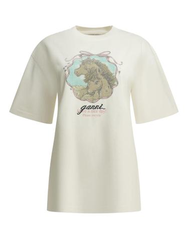 [해외직구][V90]가니 A1050222135 여성 티셔츠 상의 Qixi Crew Neck T Shirt