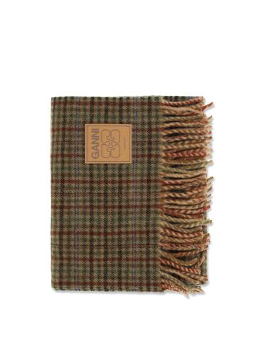 [해외직구][K68]가니 B3020266 999 여성 스카프 목도리 폴라드 머플러 Small check wool Scarf