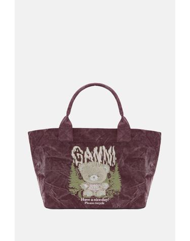[해외직구][G95]가니 C2080040431 여성 토트백 탑핸들백 쇼퍼백 가방 숄더 크로스 SHOPPER SNOW TEDDY BEAR MEDIUM