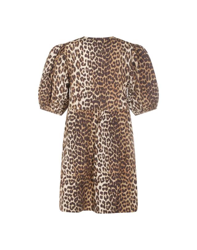 가니 [해외직구][Q11]가니 F9758943 여성 원피스 LEOPARD COTTON DRESS 착용컷
