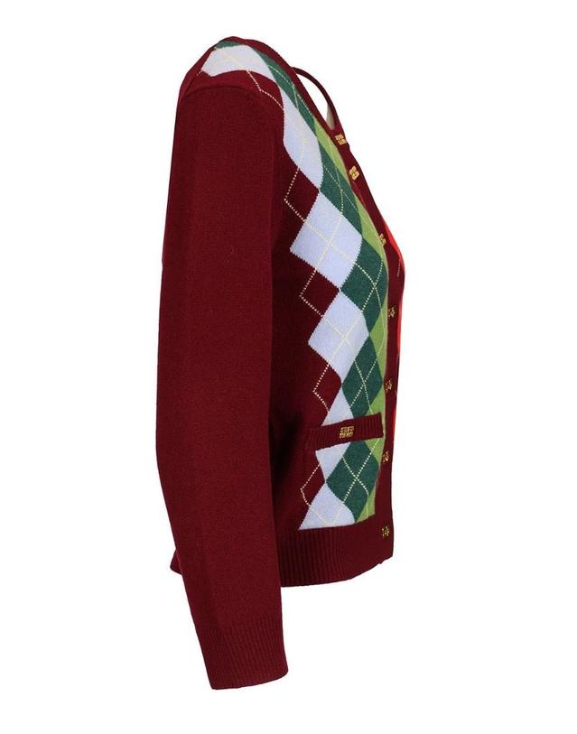 가니 [해외직구][A94]가니 K2532730 여성 니트 스웨터 GANNI GANNI Checked Cardigan 착용컷