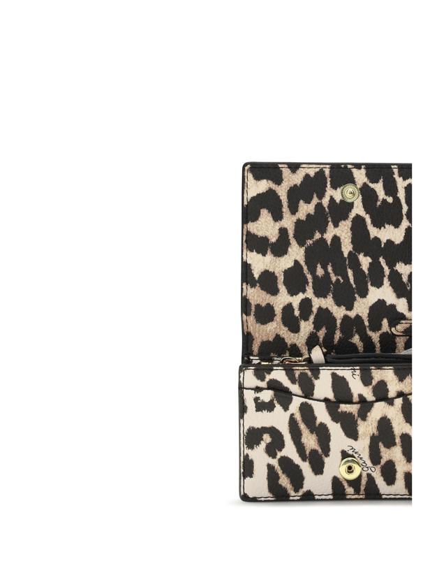 가니 [해외직구][K68]가니 B3010075 859 여성 반지갑 장지갑 카드지갑 Bou animal print Card Holder 착용컷