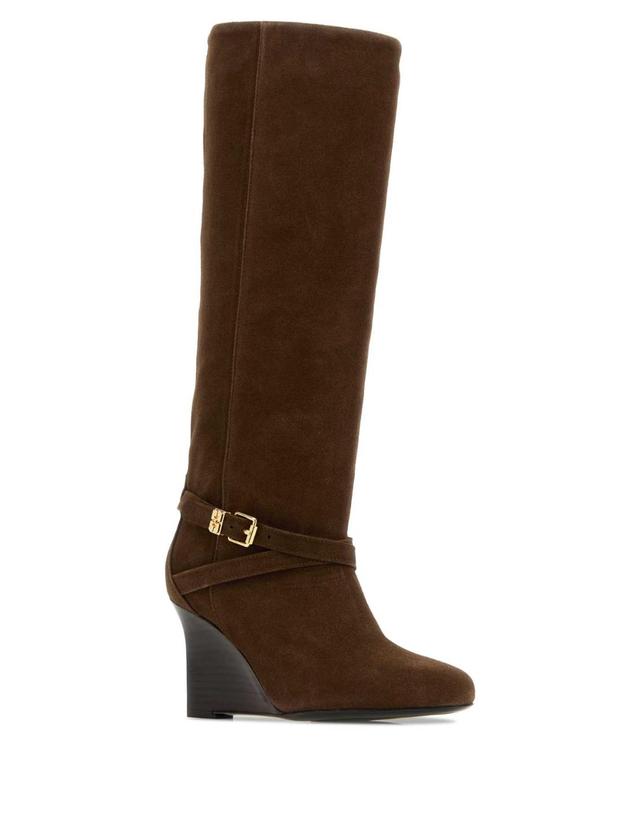 가니 [해외직구][X45]가니 B1010087 979 여성 앵클부츠 미들 롱부츠 니하이부츠 Brown suede boots 착용컷