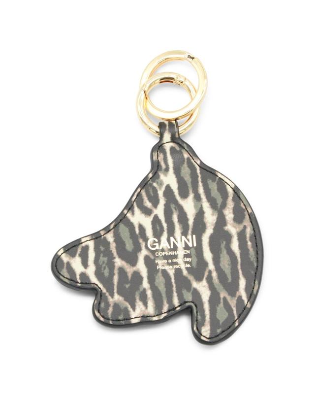 가니 [해외직구][B47]가니 B3010056099 여성 키링 키홀더 BLACK LEATHER KEYRING 착용컷