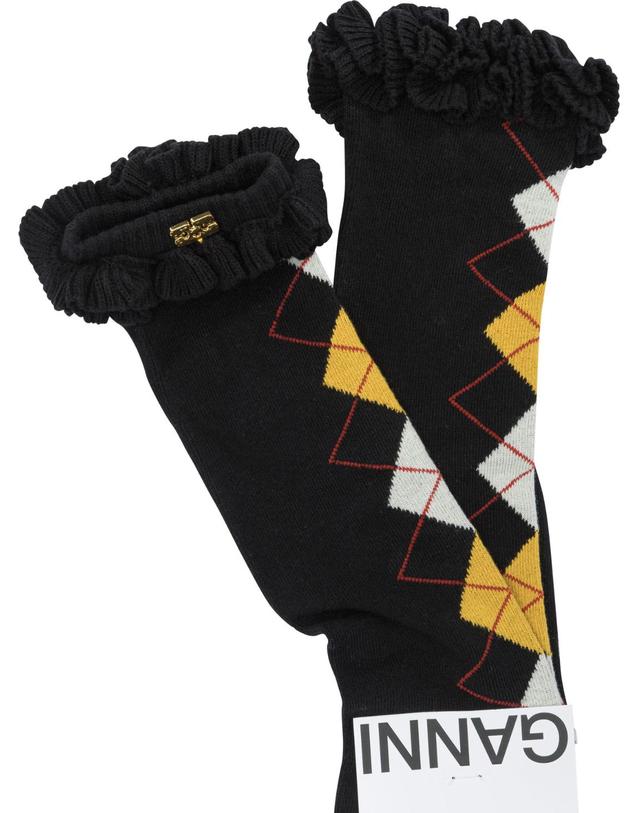가니 [해외직구][V90]가니 B3020229099 여성 양말 삭스 스타킹 Argyle Classic socks 착용컷