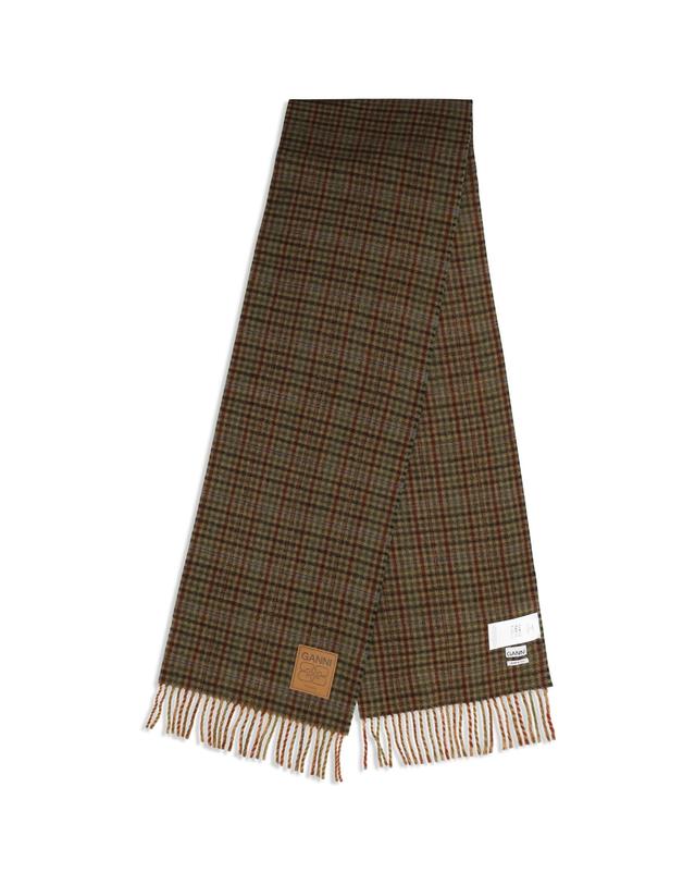 가니 [해외직구][K68]가니 B3020266 999 여성 스카프 목도리 폴라드 머플러 Small check wool Scarf 착용컷