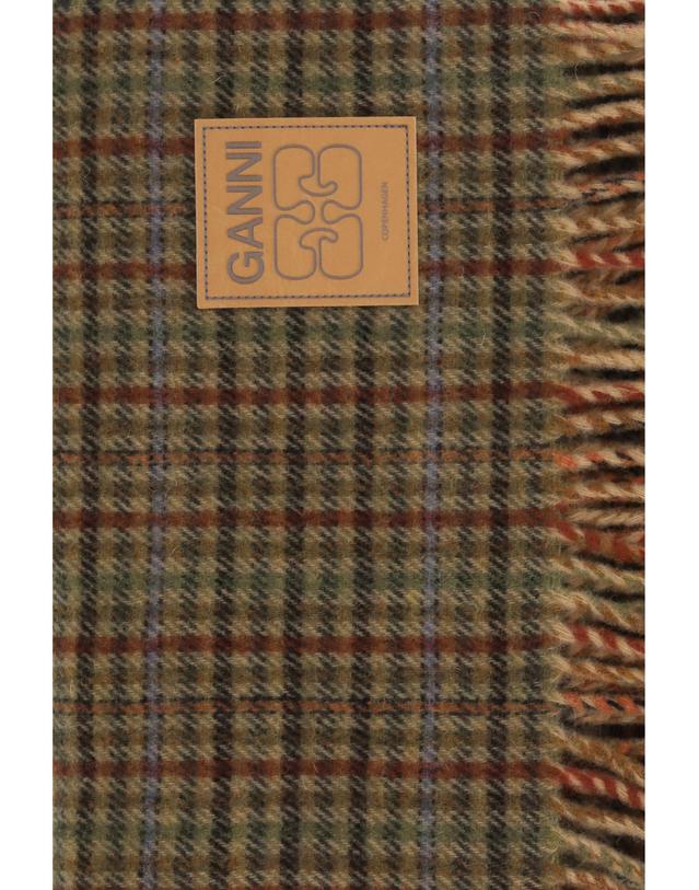 가니 [해외직구][K68]가니 B3020266 999 여성 스카프 목도리 폴라드 머플러 Small check wool Scarf 착용컷
