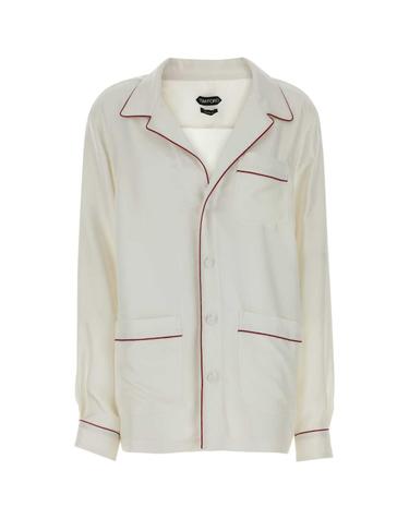 [해외직구][X45]톰포드 CA3335FAX1717 WAD 여성 셔츠 남방 블라우스 White silk shirt