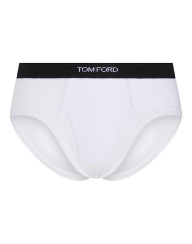 [해외직구][S27]톰포드 T4LC11040100 남성 언더웨어 팬티 슬립웨어 브리프 드로즈 복서 슬립웨어 속옷 WHITE AND BLACK COTTON BRIEFS