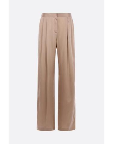 [해외직구][E32]톰포드 PAW704FAX1720JBQ 여성 바지 팬츠 트라우저 면바지 슬렉스 로고 TOM FORD darted trousers in satin