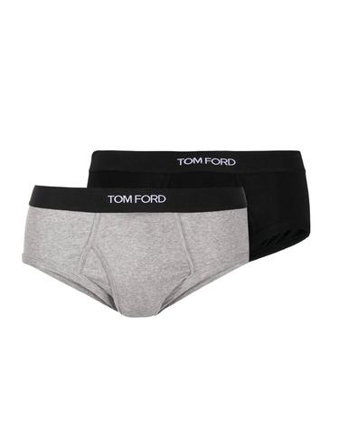 톰포드 [해외직구][B47]톰포드 T4XC11040008 남성 언더웨어 팬티 브리프 복서 BLACK AND GREY COTTON SLIPS