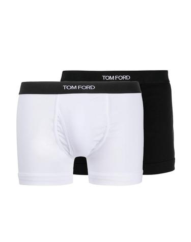[해외직구][B47]톰포드 T4XC31040999 남성 언더웨어 팬티 브리프 복서 BLACK AND WHITE COTTON BOXER