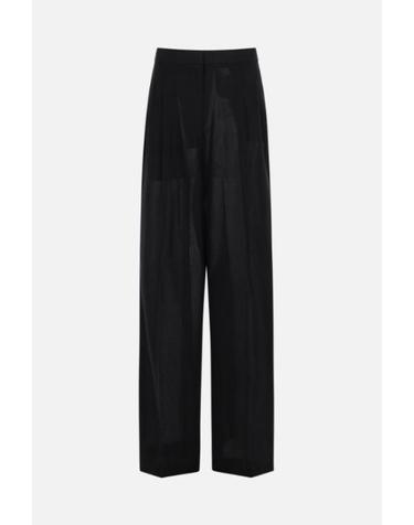 [해외직구][E32]톰포드 PAW709FAX1804NAA 여성 바지 팬츠 트라우저 면바지 슬렉스 로고 TOM FORD wool tuxedo trousers