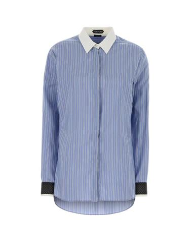 [해외직구][X45]톰포드 CA3404FAX1777 UWB 여성 셔츠 남방 블라우스 Embroidered silk shirt