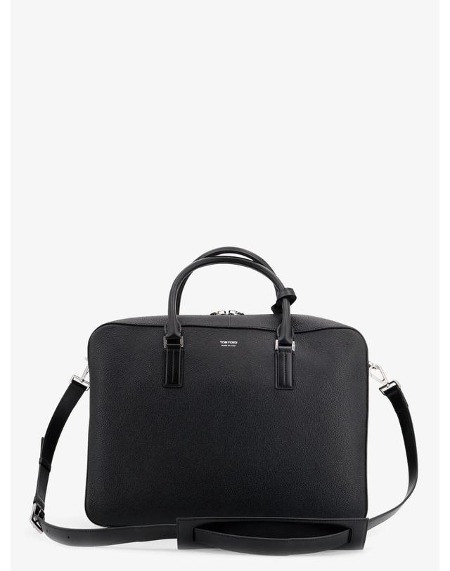 톰포드 [해외직구][N85]톰포드 H0755 남성 서류가방 브리프케이스 토트백 TOM FORD Leather work bag with front lettering logo 착용컷