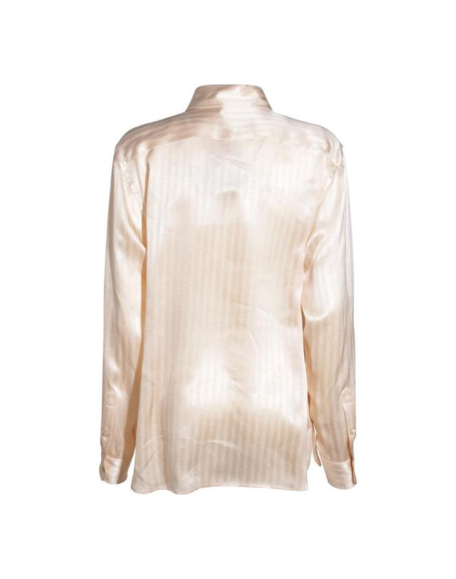 톰포드 [해외직구][B47]톰포드 CA3276FAX1311CO100 여성 셔츠 남방 블라우스 LIGHT BEIGE SILK SHIRT 착용컷