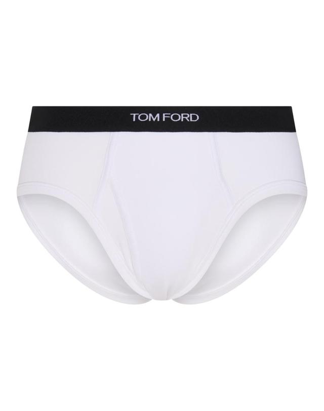 톰포드 [해외직구][B47]톰포드 T4XC11040999 남성 언더웨어 팬티 브리프 복서 BLACK AND WHITE COTTON SLIPS 착용컷