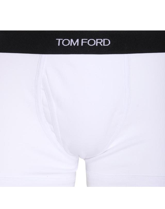 톰포드 [해외직구][B47]톰포드 T4LC31040100 남성 언더웨어 팬티 브리프 복서 WHITE COTTON BOXER 착용컷