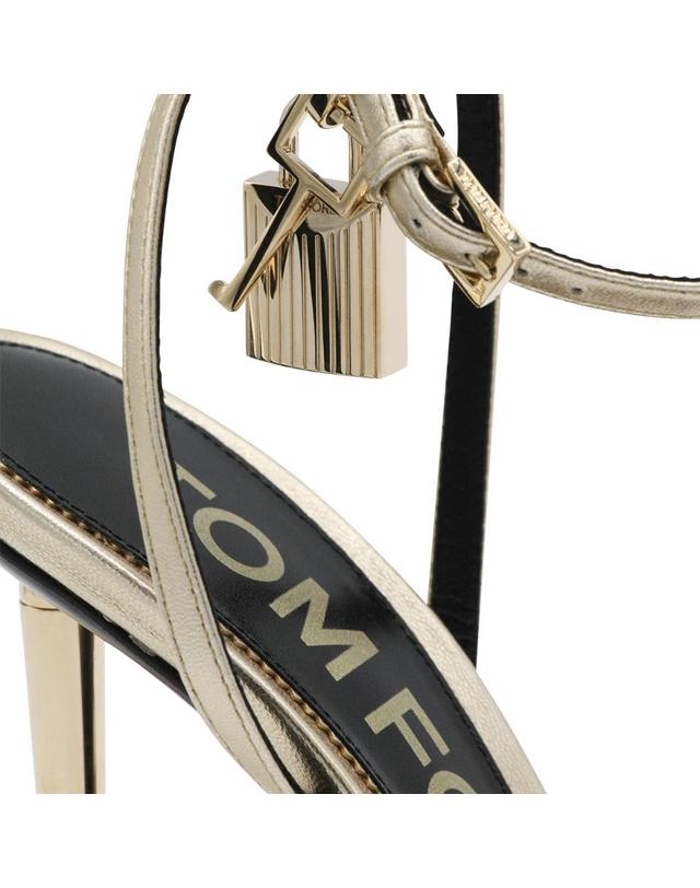 톰포드 [해외직구][B47]톰포드 W2272LSP014PYAC 여성 샌들 플립플랍 슬리퍼 GOLD LEATHER SANDALS 착용컷