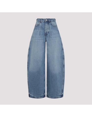 [해외직구][D14]쟈크뮈스 PAW00609AD00038 33C BLUE TABAC 여성 팬츠 하의 트라우저 바지 Jacquemus Le De Nimes Ovalo Jeans