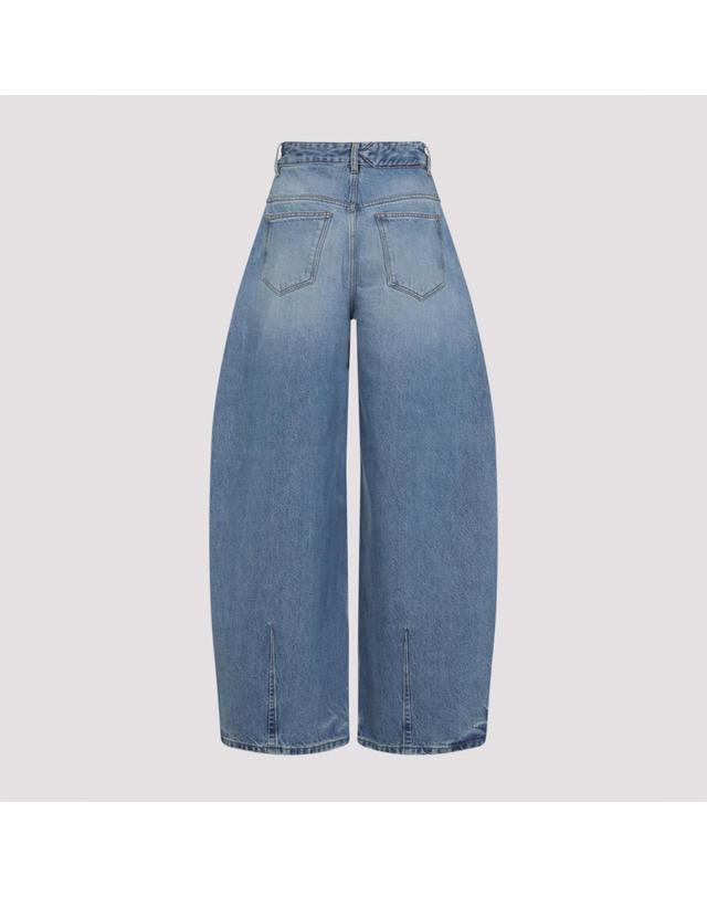 자크뮈스 [해외직구][D14]쟈크뮈스 PAW00609AD00038 33C BLUE TABAC 여성 팬츠 하의 트라우저 바지 Jacquemus Le De Nimes Ovalo Jeans 착용컷