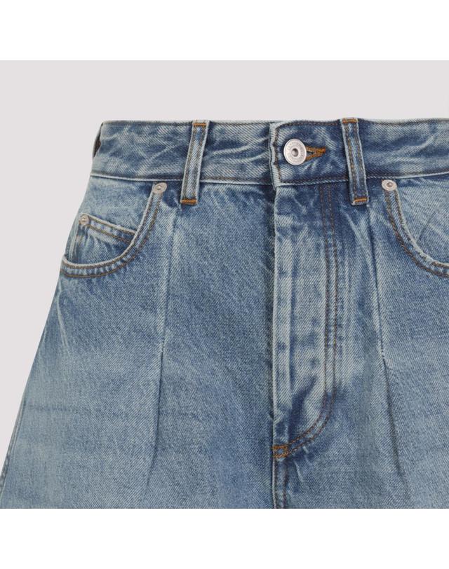 자크뮈스 [해외직구][D14]쟈크뮈스 PAW00609AD00038 33C BLUE TABAC 여성 팬츠 하의 트라우저 바지 Jacquemus Le De Nimes Ovalo Jeans 착용컷