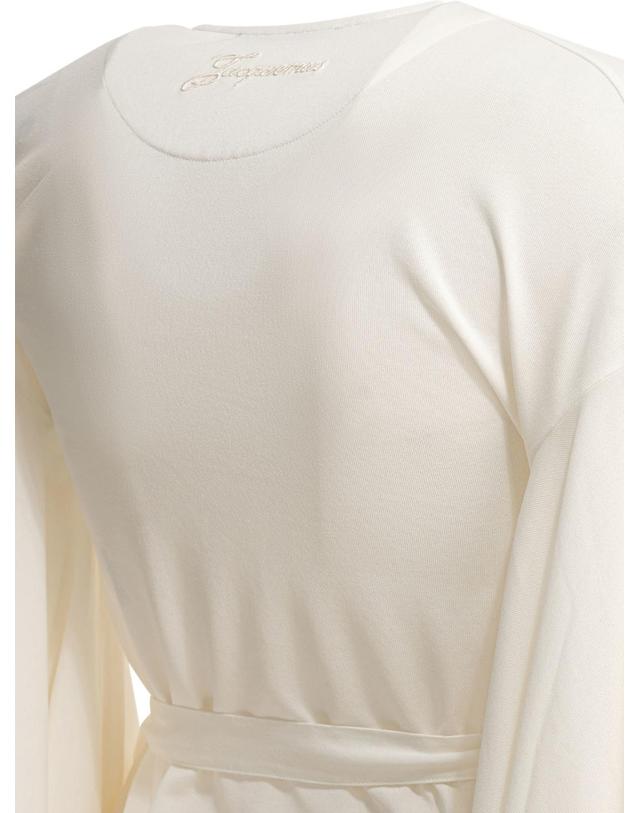 자크뮈스 [해외직구][V90]쟈크뮈스 TOW00905AJ00254WHITE 여성 티셔츠 민소매 셔츠 폴로티 Casual wrap around top 착용컷
