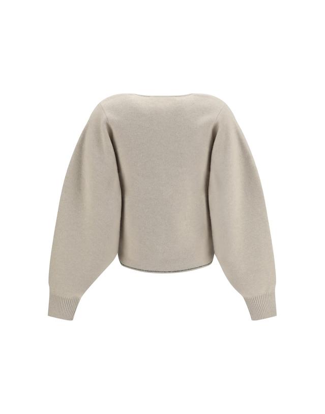자크뮈스 [해외직구][K68]쟈크뮈스 CDW00845AK00276 130 여성 니트 스웨터 가디건 Tempo wool cashmere Cardigan 착용컷