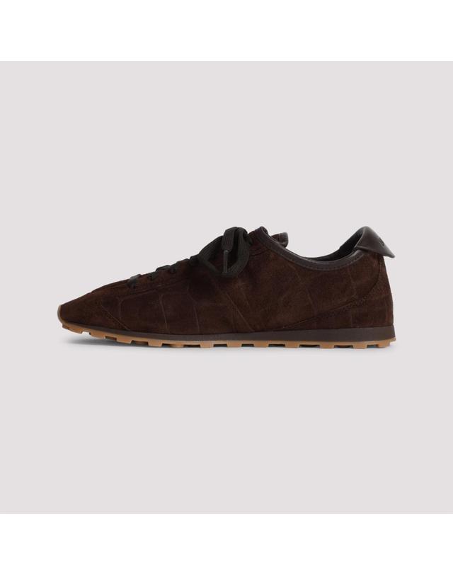 자크뮈스 [해외직구][D14]쟈크뮈스 FOW00175AC07A10 880 DARK BROWN 여성 스니커즈 슬립온 Jacquemus Les Tennis Sneakers 착용컷
