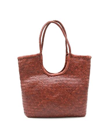 [해외직구][B47]드래곤디퓨전 8914BRUCIATO 여성 탑핸들백 토트백 BROWN LEATHER DIAGONAL TOTE