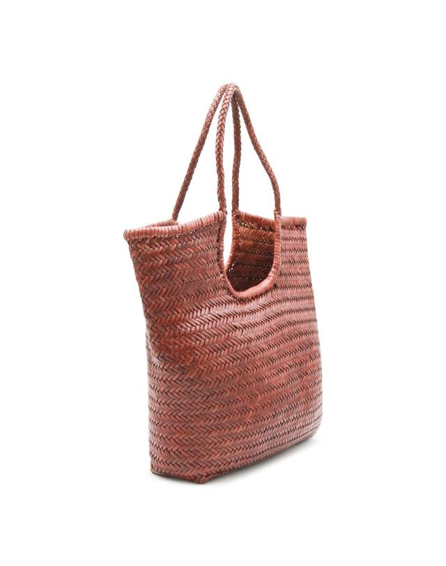 드래곤 디퓨전 [해외직구][B47]드래곤디퓨전 8914BRUCIATO 여성 탑핸들백 토트백 BROWN LEATHER DIAGONAL TOTE 착용컷