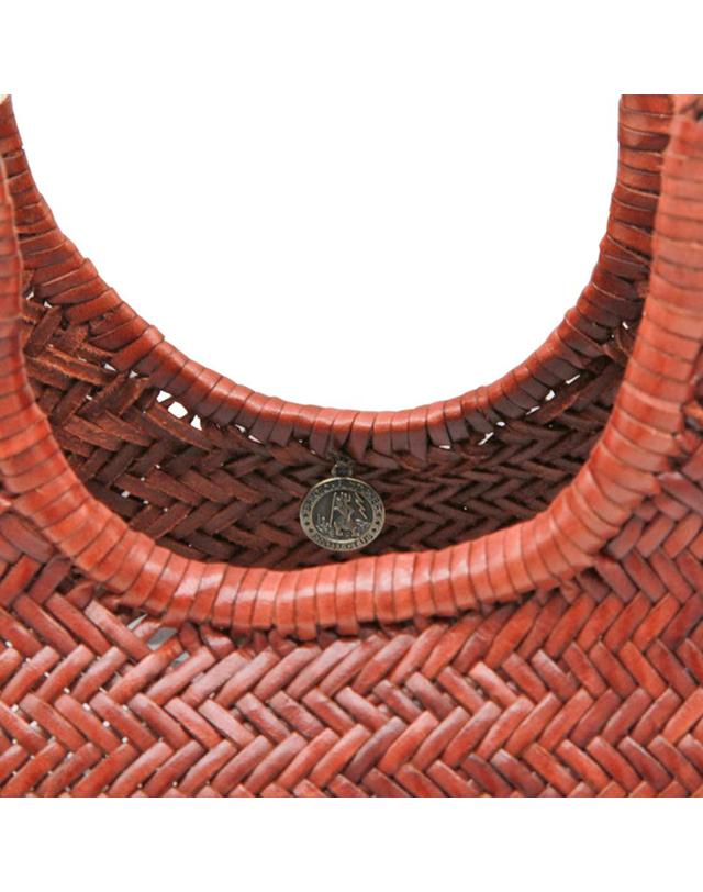 드래곤 디퓨전 [해외직구][B47]드래곤디퓨전 8914BRUCIATO 여성 탑핸들백 토트백 BROWN LEATHER DIAGONAL TOTE 착용컷