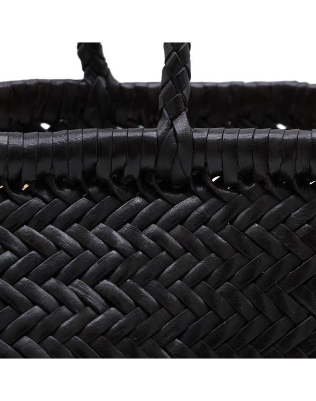 드래곤 디퓨전 [해외직구][B47]드래곤디퓨전 8811DARK BROWN 여성 탑핸들백 토트백 DARK BROWN LEATHER BAMBOO TRIPLE JUMP SMALL TOTE 착용컷