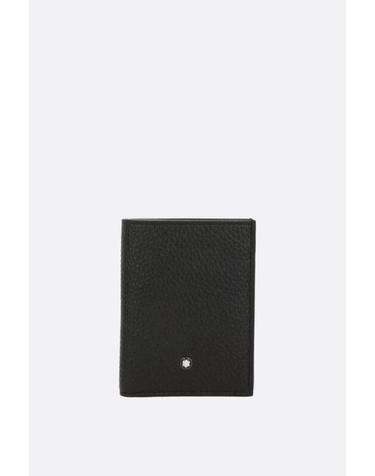 [해외직구][E32]몽블랑 222995BLACK 남성 카드지갑 카드홀더 MONTBLANC grainy leather flap card case