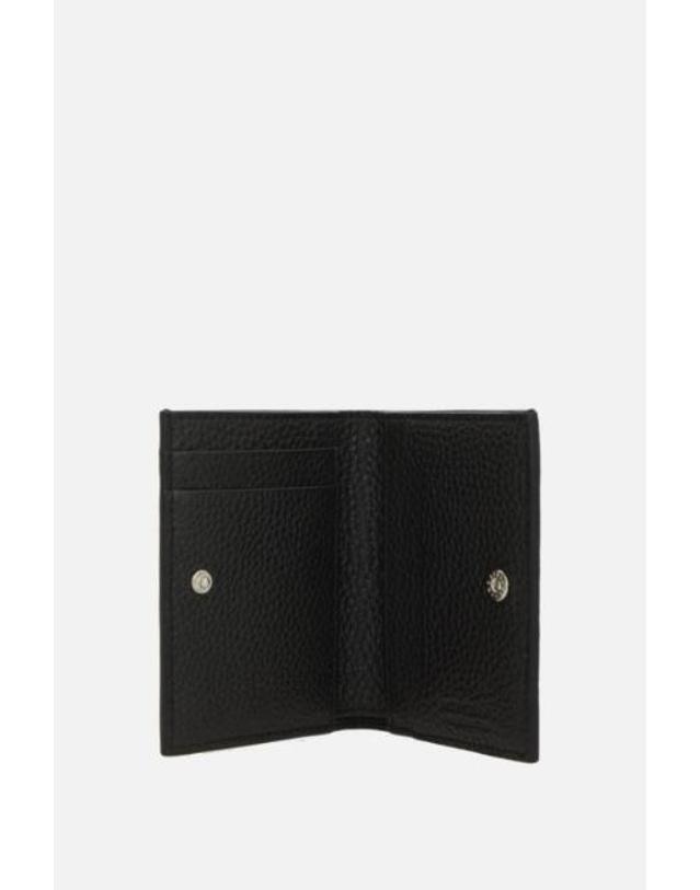 몽블랑 [해외직구][E32]몽블랑 222995BLACK 남성 카드지갑 카드홀더 MONTBLANC grainy leather flap card case 착용컷