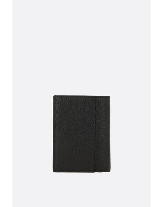 몽블랑 [해외직구][E32]몽블랑 222995BLACK 남성 카드지갑 카드홀더 MONTBLANC grainy leather flap card case 착용컷