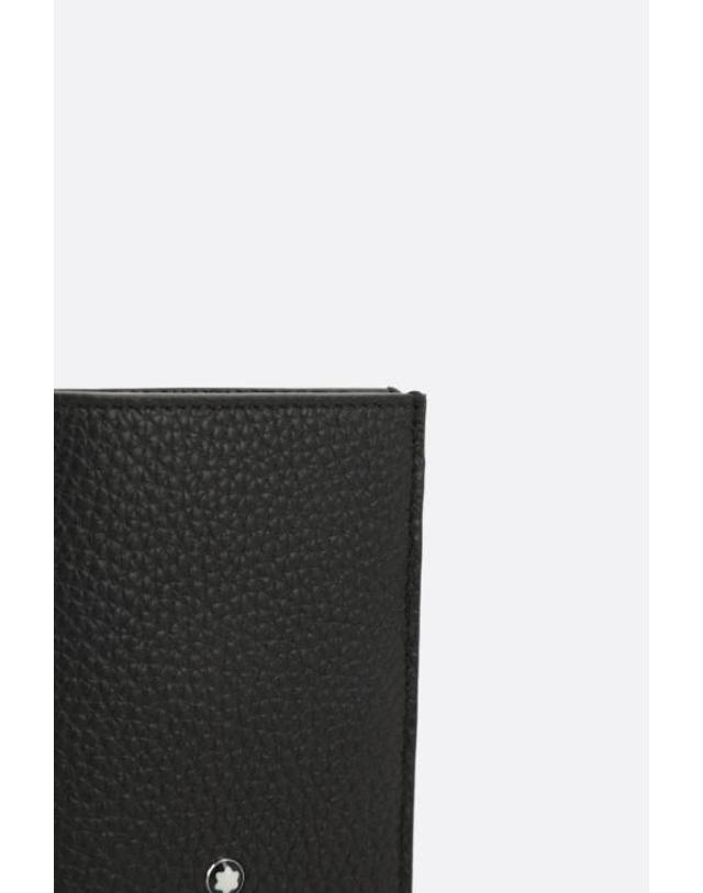 몽블랑 [해외직구][E32]몽블랑 222995BLACK 남성 카드지갑 카드홀더 MONTBLANC grainy leather flap card case 착용컷