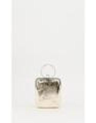 [해외직구][G95]Plan C HBCBH51A00LA02800Y03 여성 토트백 탑핸들백 숄더백 METALLIC CRINKLED LAMBSKIN RECTANGULAR POUCH