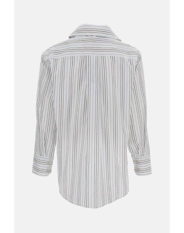 플랜씨 [해외직구][G95]Plan C CMCAF56KB1TC128RIN11 여성 셔츠 블라우스 남방 WHITE POPELINE SHIRT 착용컷
