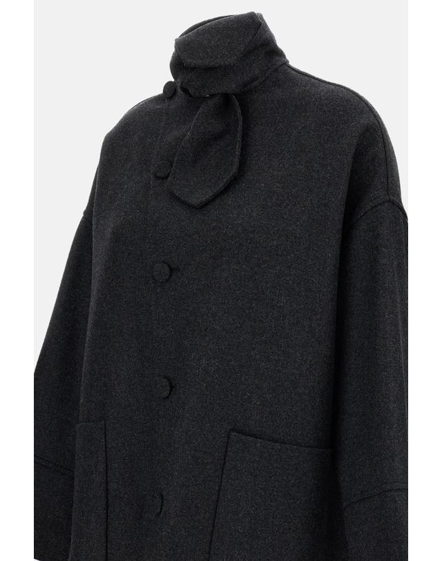 플랜씨 [해외직구][G95]Plan C JKCAH61D00TW047MEN98 여성 자켓 봄버자켓 블레이저 패딩 베스트 SCARF COLLAR WOOL JACKET 착용컷