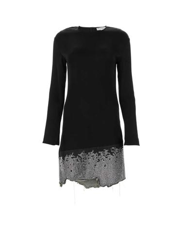 [해외직구][X45]JW앤더슨 DR0404PG1056 999 여성 원피스 롱 미디 미니 드레스 Black triacetate blend dress