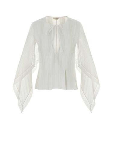 [해외직구][X45]JW앤더슨 TP0366PG2034 001 여성 셔츠 남방 반팔 긴팔 블라우스 White cotton blouse