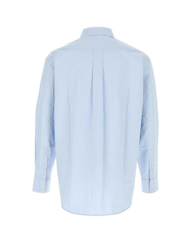 제이더블유앤더슨 [해외직구][X45]JW앤더슨 SH0401PG1090 806 남성 셔츠 남방 긴팔 반팔 Light blue poplin shirt 착용컷