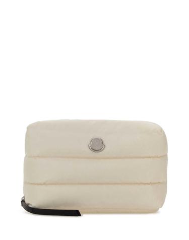 [해외직구][X45]몽클레어 L109B6A00003M6275 051 여성 클러치 파우치 뷰티케이스 White fabric beauty case