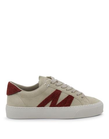 [해외직구][B47]몽클레어 K209B4M00060M763320C 여성 스니커즈 로우탑 BEIGE AND BURGUNDY LEATHER MONACO 2 SNEAKERS