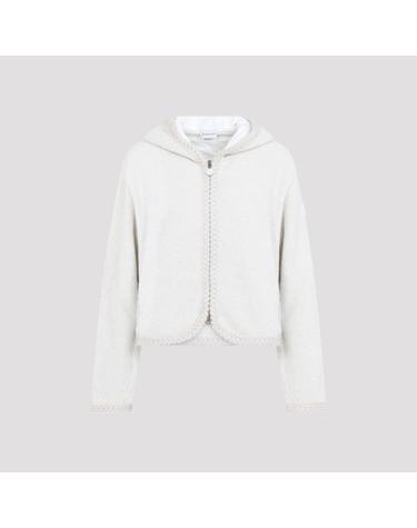 [해외직구][D14]몽클레어 L20938G0003989BKG 037 WHITE 여성 자켓 코트 아우터 Moncler Zip Up Cardigan