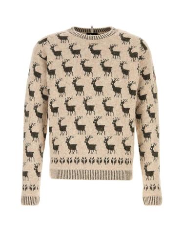 [해외직구][X45]몽클레어 L20979C00003N0655 P08 남성 스웨터 니트 가디건 Embroidered alpaca blend sweater
