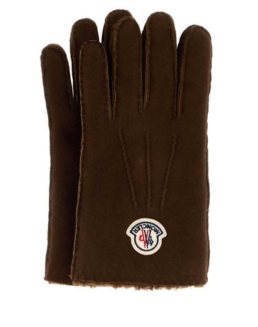 몽클레어 [해외직구][X45]몽클레어 L20913A00004N1193 27B 남성 장갑 글로브 니트 가죽 Brown shearling gloves