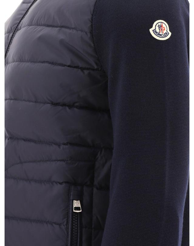몽클레어 [해외직구][V90]몽클레어 9B50700 A9341777 남성 니트 스웨터 가디건 Padded cardigan made of a wool blend 착용컷
